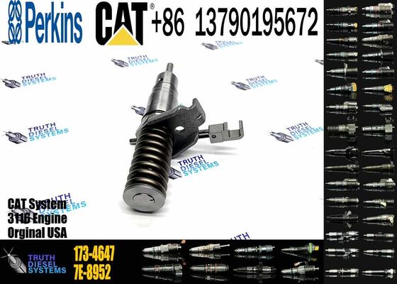 Excavator Spare Parts Common Rail Diesel Fuel Injector 1734647 173-4647 For CAT 3126 Engine