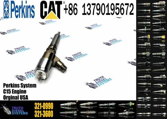 New Quality Common Rail Fuel Injector 321-0990 2645a743 10R-7668 Engine Fuel Injector for Engine C6.6 320D Inyector Injecteur