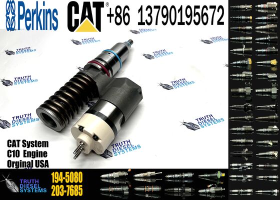 Excavator Loader Parts 2123460 10R-0960 161-1708 194-5080 223-5327 223-5328 212-3460 Diesel Engine C10 12 Fuel Injector Assembly