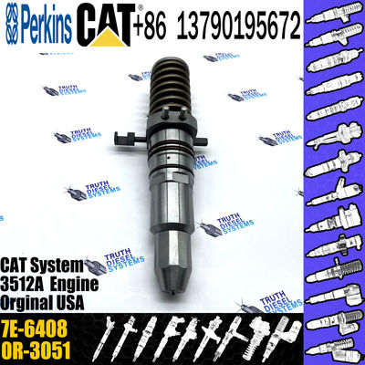 Fuel injector common rail parts injector 7E-6408 for CAT 3512A 3508 3512 3516