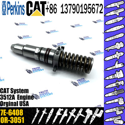 Fuel injector common rail parts injector 7E-6408 for CAT 3512A 3508 3512 3516