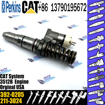 Diesel Fuel Injector 386-1752 386-1766 392-0205 FOR Caterpillar Engine 3508B/3512B/3516B