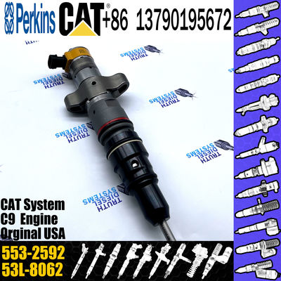 553-2592 Common Rail Fuel Injector 557-7633 387-9433 For Caterpillar C9 Excavator