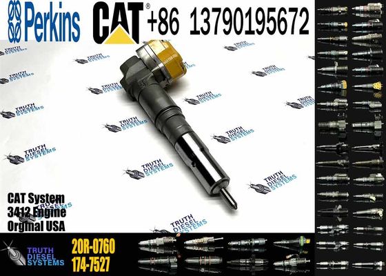 Excavator Engine Parts Fule Injetor 169-7408 174-7527 222-5967 20R-0760 232-1175 173-9272 For 3412E 3408 Fuel Injector