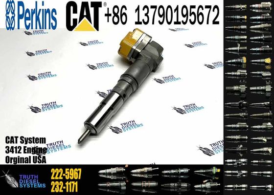 Excavator Engine Parts Fule Injetor 169-7408 174-7527 222-5967 20R-0760 232-1175 173-9272 For 3412E 3408 Fuel Injector