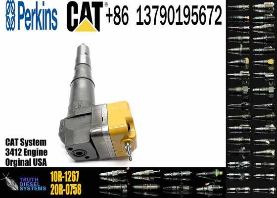 Original Fuel Injector Iveco Common Rail Injector 232-1171 10R-1267 138-8756 for Caterpillar TRUCK 773D 773B 775B 3412 Engine