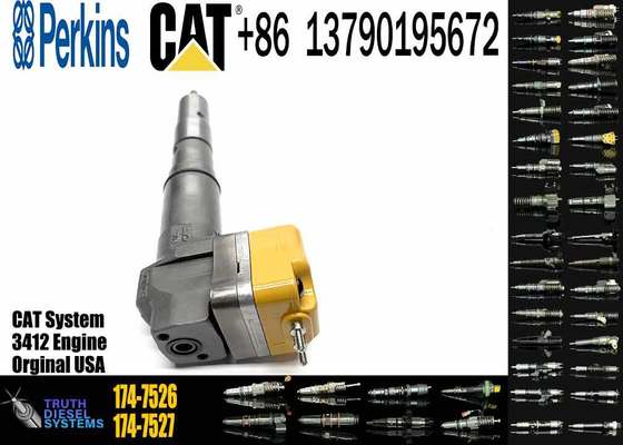 Fuel Injector 1747526 174-7526 20R0758 Compatible with Caterpillar CAT 3408 3412E Diesel Engine Truck AD40 AD45 AE40
