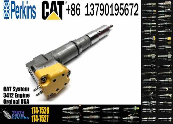 Fuel Injector 1747526 174-7526 20R0758 Compatible with Caterpillar CAT 3408 3412E Diesel Engine Truck AD40 AD45 AE40