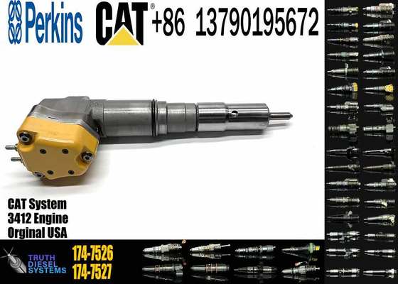 Fuel Injector 1747526 174-7526 20R0758 Compatible with Caterpillar CAT 3408 3412E Diesel Engine Truck AD40 AD45 AE40