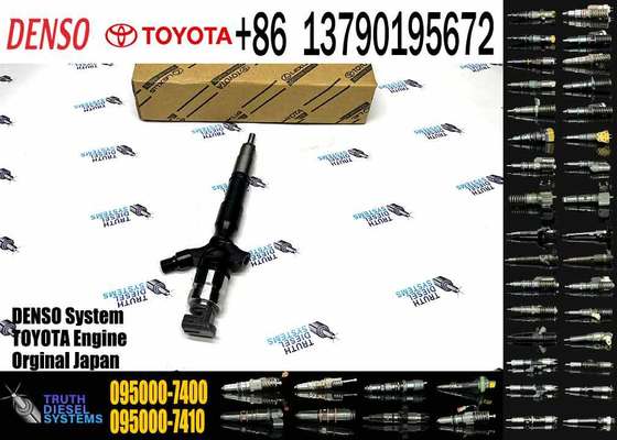 23670-30220 095000-7400 Diesel Fuel Injector for Denso Toyota Hilux 1KD/2KD-FTV Engine Common Rail Fuel Injector Engine Parts