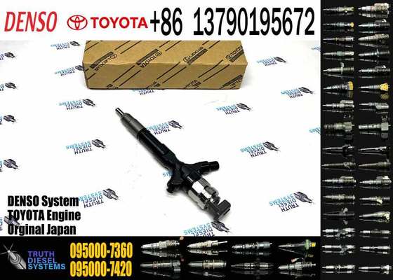 Diesel Fuel Injector 095000-7360 23670-39155 for Denso Toyota 1KD 1KD-FTV 3.0L D-4D Euro 3