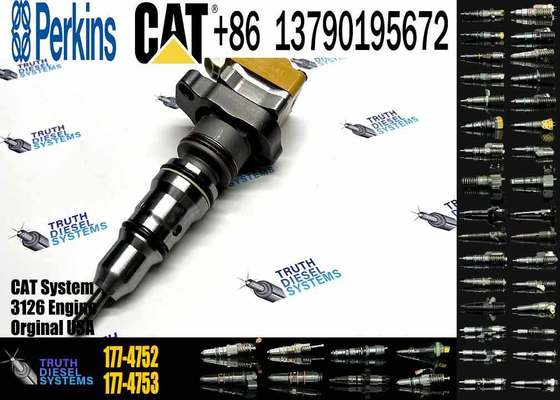Original Excavator Injector 177-4752 178-6342 10R-1257 Fuel Common Rail Engine 3126B for Caterpillar D5N D6N Cat938G Cat120H