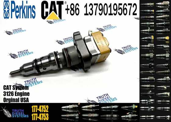 Original Excavator Injector 177-4752 178-6342 10R-1257 Fuel Common Rail Engine 3126B for Caterpillar D5N D6N Cat938G Cat120H