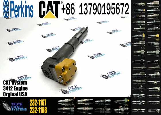 Diesel Fuel Injector 153-5938 232-1168 156-3895 204-2467 232-1167 173-4059 for Caterpillar CAT Engine 3412E 3412 Tractor