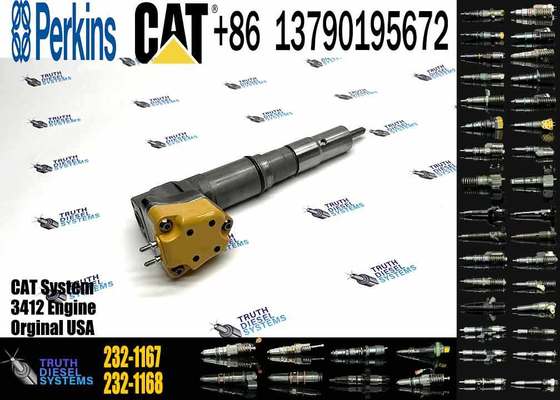 Diesel Fuel Injector 153-5938 232-1168 156-3895 204-2467 232-1167 173-4059 for Caterpillar CAT Engine 3412E 3412 Tractor