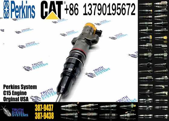 Excavator Diesel Common Rail Inyector 387-9437 10R-4844 C9 Fuel Injector for Cater-pillar C9 Cat Engine