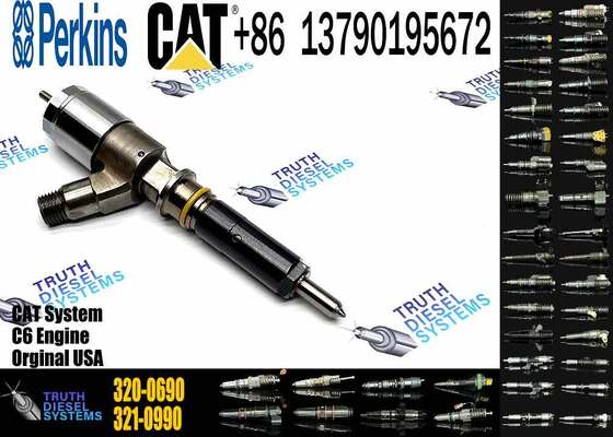 Diesel Engine Parts Injector 320-0690 Common Rail Fuel Injector 10R-7673 10R7673 for CAT C4.4 C6.6 Engine