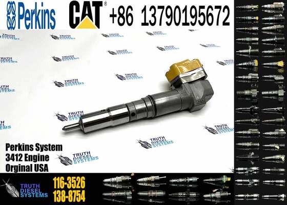 Fuel Injector 104-3377 174-7526 111-7916 138-8754 0R-8624 for CAT 3408E 3412E Engine 769D 773D 775D 631E 633E II 637E 651E 657E