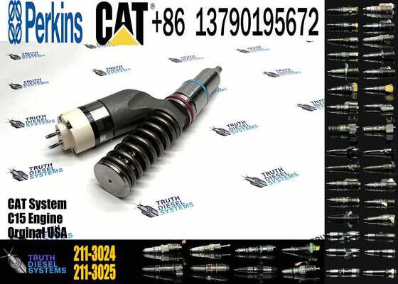 Diesel Fuel Injector 2113025 2113024 10R8502 EX630958 10R-8502 211-3025 211-3024 for Wheel Loader 834G 836G 988G 3512B ENGINE