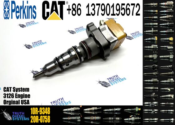 Excavator Accessories Fuel Injector 222-5965 10R-9348 10R-0782 198-6605 for Cat Spares 3126B 3126E for Construction Machinery