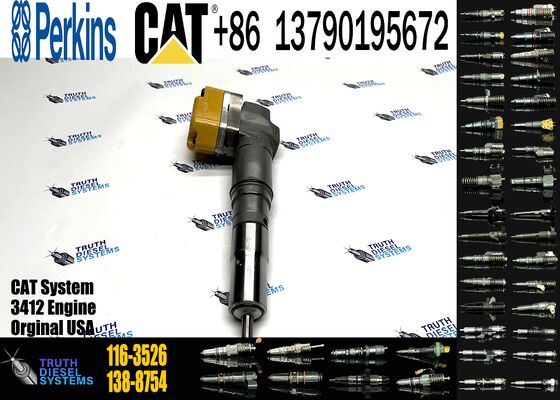 New Diesel Common Rail Fuel Injector Steel 104-3377 0R-8786 111-7916 116-3526 138-8754 Sprayer Excavator 3412 Truck Parts Excavator Truck Parts Steel