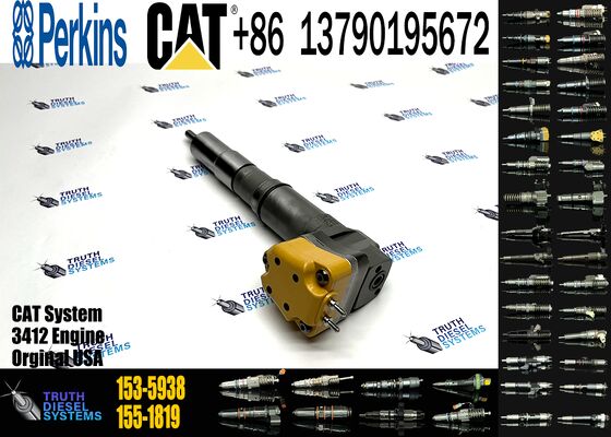 New Diesel Common Rail Fuel Injector 153-5938 20R-4148 138-8756 174-7526 20R-0758 Steel for Excavator Truck Parts Excavator Truck Parts Steel