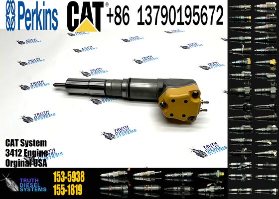 New Diesel Common Rail Fuel Injector 153-5938 20R-4148 138-8756 174-7526 20R-0758 Steel for Excavator Truck Parts Excavator Truck Parts Steel