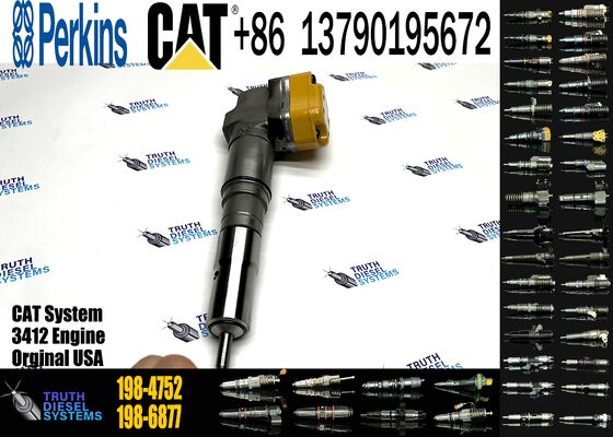 CAT 3412 Truck Engine Fuel Injector 198-4752 104-3377 20R-0759 for Spray Valve System Spare Parts