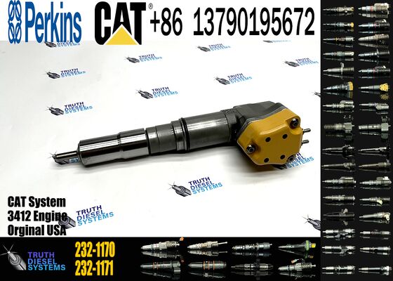 New 3412 Diesel Engine Fuel Injector 111-7916 198-4752 20R-5392 198-6877 232-1170 for Excavator Parts Condition New