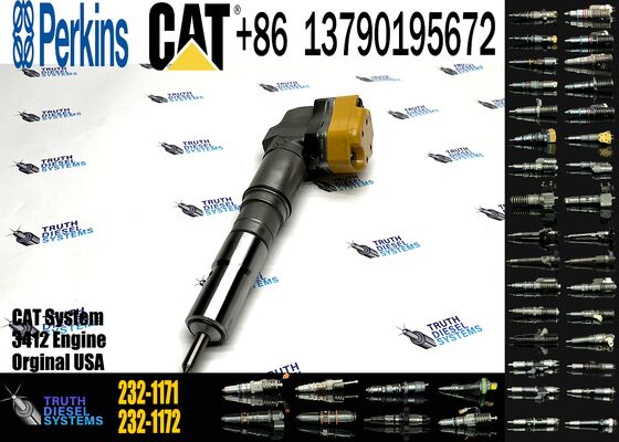 New 3412E 3408 Diesel Fuel Injector for Excavator Engine Parts 232-1171 10R-1267 232-1183 10R-1266 4CR01974
