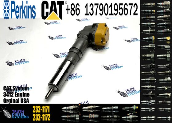 New 3412E 3408 Diesel Fuel Injector for Excavator Engine Parts 232-1171 10R-1267 232-1183 10R-1266 4CR01974