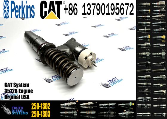 AUTOJIA 3512B 3516B High Quality Injector Excavator Engine Injectors 250-1302 10R-1303