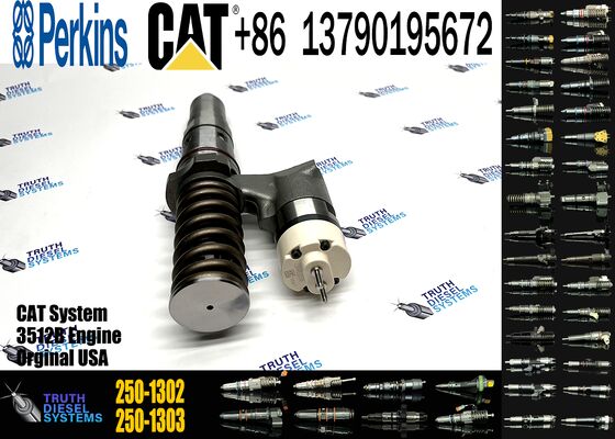 AUTOJIA 3512B 3516B High Quality Injector Excavator Engine Injectors 250-1302 10R-1303