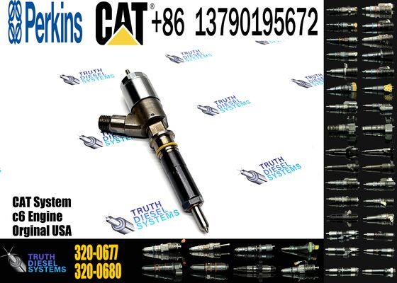 Affordable Excavator Engine Spare Parts Diesel Fuel Injector 320-0690 320-0677 321-3600 320-0655 10R-7675 for C6.6 Diesel Engine