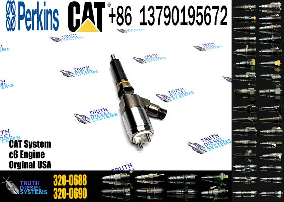 320-0688 Common Rail Diesel Engine Spare Parts Injector 2645A747 10R-7939 320-0688 for C-aterpillar 320d for Perkins C6.6