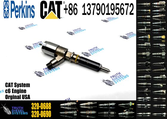 320-0688 Common Rail Diesel Engine Spare Parts Injector 2645A747 10R-7939 320-0688 for C-aterpillar 320d for Perkins C6.6