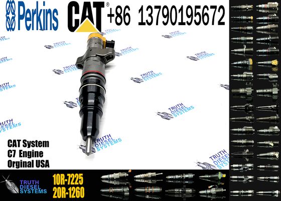 China Made New Fuel Injector 10R-7225 10R7225 for Diesel C7 Engine 324D 325D 326D 328D 329D Excavator