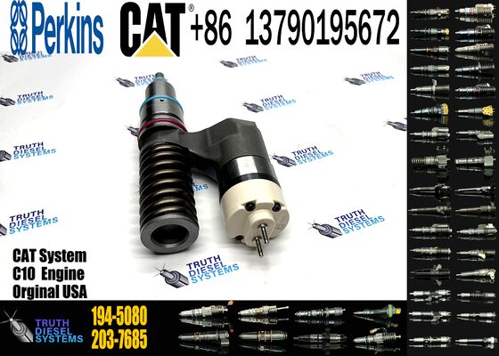Excavator Loader Parts 2123460 10R-0960 161-1708 194-5080 223-5327 223-5328 212-3460 Diesel Engine C10 12 Fuel Injector Assembly