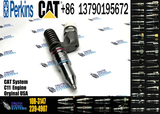Excavator Accessories Fuel Injector 239-4907 249-0707 253-1459 10R-1305 10R-3147 for C11 Construction Machinery 6 Month