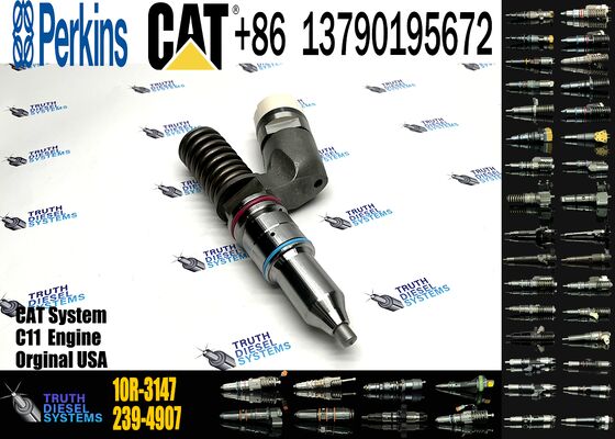 Excavator Accessories Fuel Injector 239-4907 249-0707 253-1459 10R-1305 10R-3147 for C11 Construction Machinery 6 Month