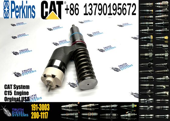 Diesel Fuel Injector 191-3003 1913003 Fuel Injector Pump 200-1117 2001117 Spare Parts C11 C13 C15 Fuel Injectors for Cat Spares