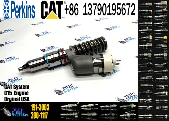 Diesel Fuel Injector 191-3003 1913003 Fuel Injector Pump 200-1117 2001117 Spare Parts C11 C13 C15 Fuel Injectors for Cat Spares
