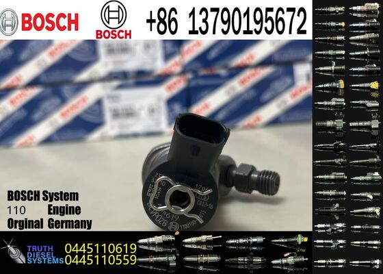 Ποιότητα Diesel Common Rail Injector 0445110443 0445110442 0445110619 Stainless Steel Universal Fitment New εργοστάσιο